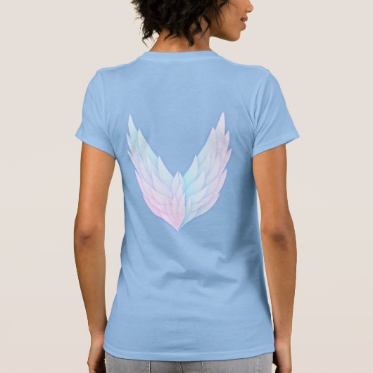 Beschermd door engelen vrouwen T-shirt (Achterkant)