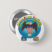 Beschermd door Executive Privilege Ronde Button 5,7 Cm (Voorkant /achterkant)