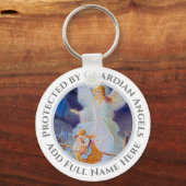 Beschermd door Guardian Angels Sleutelhanger (Voorkant)