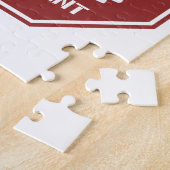 Beschermd door het tweede amendement (rood) legpuzzel (Zijkant)