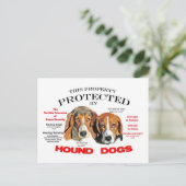 Beschermd door honden briefkaart (Staand voorkant)