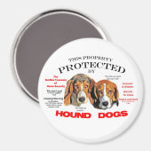 Beschermd door honden magneet (Voorkant / Achterkant)