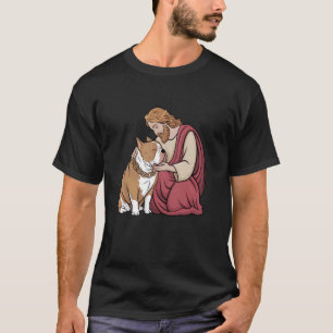 Beschermd door Jezus & Mijn Bully Dog Faith Christ T-shirt