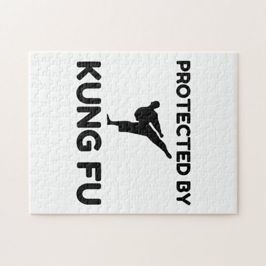 Beschermd door Kung Fu Legpuzzel (Horizontaal)