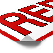 Beschermd door Rode Ants Poster (Hoek)