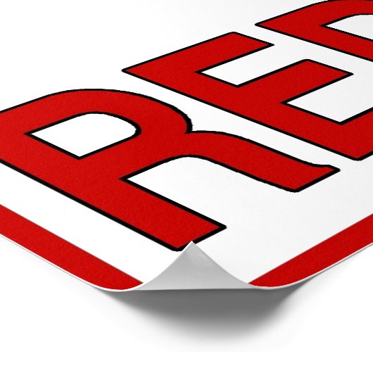 Beschermd door Rode Ants Poster (Hoek)