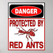 Beschermd door Rode Ants Poster (Voorkant)