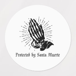 Beschermd door Santa Muerte Labels