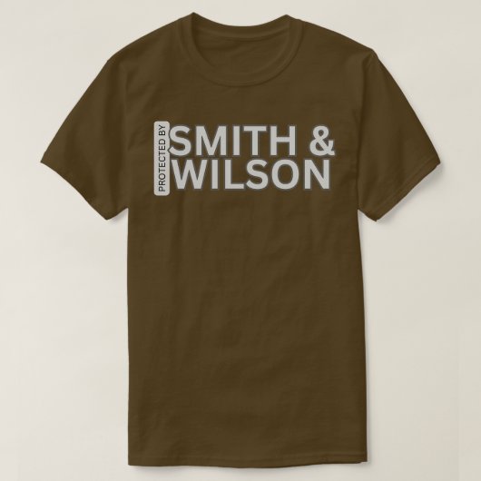 Beschermd door Smith Wilson T-shirt (Design voorkant)