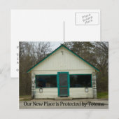 Beschermd door Totems Funny Change of Address Card Aankondigingskaart (Voorkant / Achterkant)