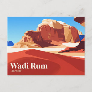 Beschermd gebied Wadi Rum Jordanië Briefkaart