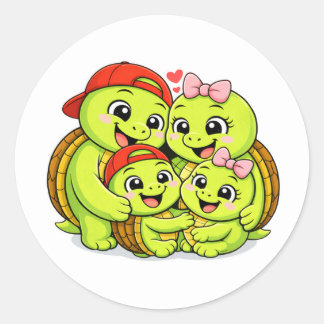 Beschermd & Geliefd Ronde Sticker