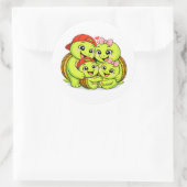 Beschermd & Geliefd Ronde Sticker (Tas)