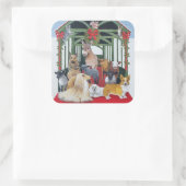 beschermd vierkante sticker (Tas)