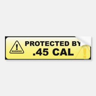 Beschermde .45 CAL Bumpersticker