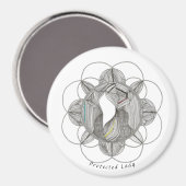 Beschermde dame magneet (Voorkant / Achterkant)