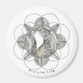 Beschermde dame magneet (Voorkant)