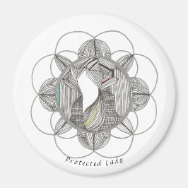 Beschermde dame magneet