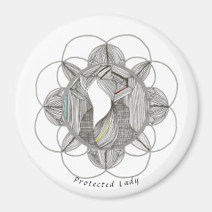 Beschermde dame magneet