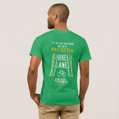 Beschermde fietspad t-shirt (Achterkant volledig)