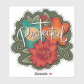  beschermde inspirerende bloemencultuur sticker (Vel)