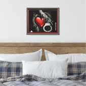 "Beschermde liefde" Canvas Afdruk (Insitu (Slaapkamer))