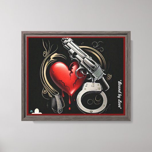 "Beschermde liefde" Canvas Afdruk (Voorkant)