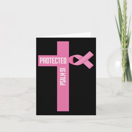 Beschermde Psalm 91 Christelijke 91e Psalm Bijbel  Kaart (Voorkant)