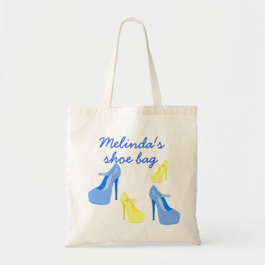 Beschermde schoenzak met hoge hiel tote bag (Voorkant)