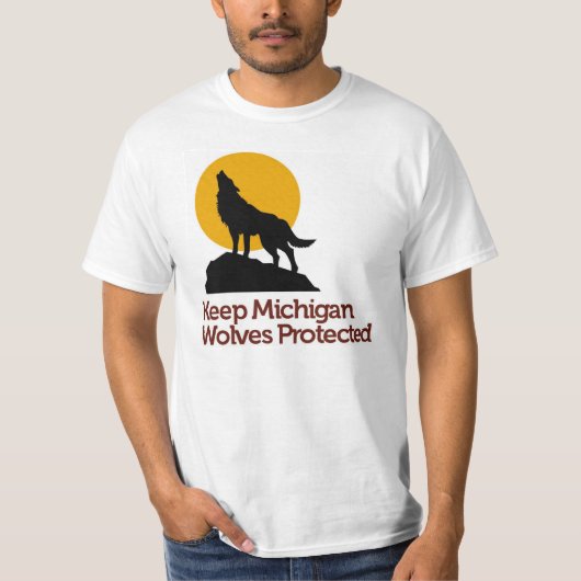 Beschermde T-Shirt Michigan Wolves (Voorkant)