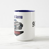 "Beschermen en dienen" Mok (Midden)