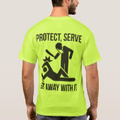 Beschermen, serveren en wegkomen met het t-shirt (Achterkant)