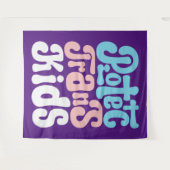 Beschermen van Kinder boomstammen Wandkleed (Voorkant (horizontaal))