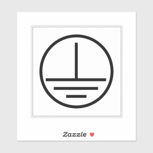 Beschermend grondetiket sticker (Vel)