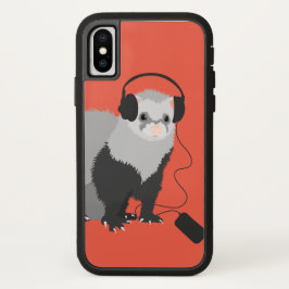 Beschermende Big Headphones Funny Music Lover Ferr Case-Mate iPhone Case