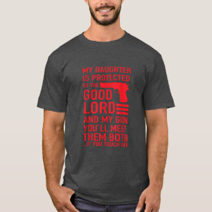 BESCHERMENDE DADDY Funny Dad of Girl T-shirt