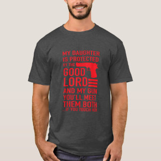 BESCHERMENDE DADDY Funny Dad of Girl T-shirt