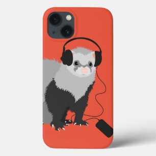 Beschermende Grote Koptelefoon Grappige Muziek Lie Case-Mate iPhone Case