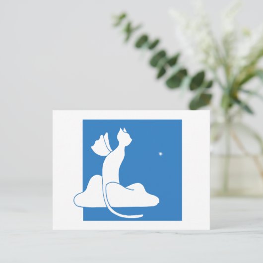 Beschermende Kat Briefkaart (Staand voorkant)