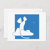 Beschermende Kat Briefkaart (Voorkant / Achterkant)