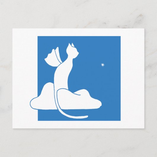 Beschermende Kat Briefkaart (Voorkant)