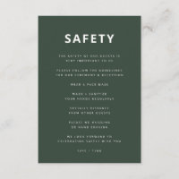 Beschermende maatregelen | Donkergroene Scandi Wed