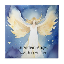 Beschermengel (4,25 inch x 4,25 inch) keramische T Tegeltje