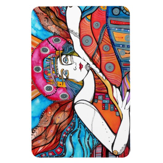 Beschermengel - Achaiah Magneet (Verticaal)