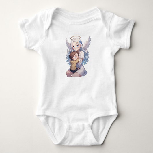 Beschermengel Baby Jongens Rompertje Romper (Voorkant)