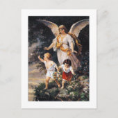 BESCHERMENGEL Bernhard Plockhorst 1886 Briefkaart (Voorkant)