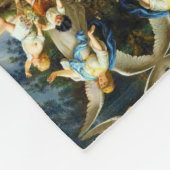 BESCHERMENGEL Bernhard Plockhorst 1886 Fleece Bla Deken (Hoek)