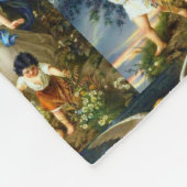 BESCHERMENGEL Bernhard Plockhorst 1886 Fleece Bla Deken (Hoek)