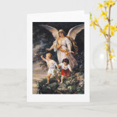 BESCHERMENGEL Bernhard Plockhorst 1886 Kaart (Gele Bloem)