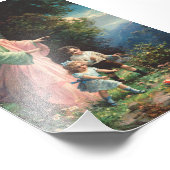 Beschermengel beschermt kinderen bij een richel foto afdruk (Hoek)